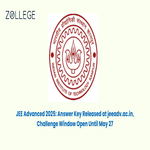JEE Advanced 2025 Answer Key Released at jeeadvacin Challenge Window Open Until May 27